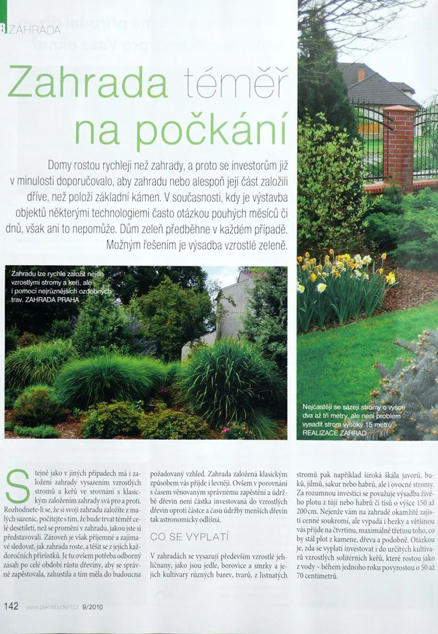 Pěkné bydlení – září 2010