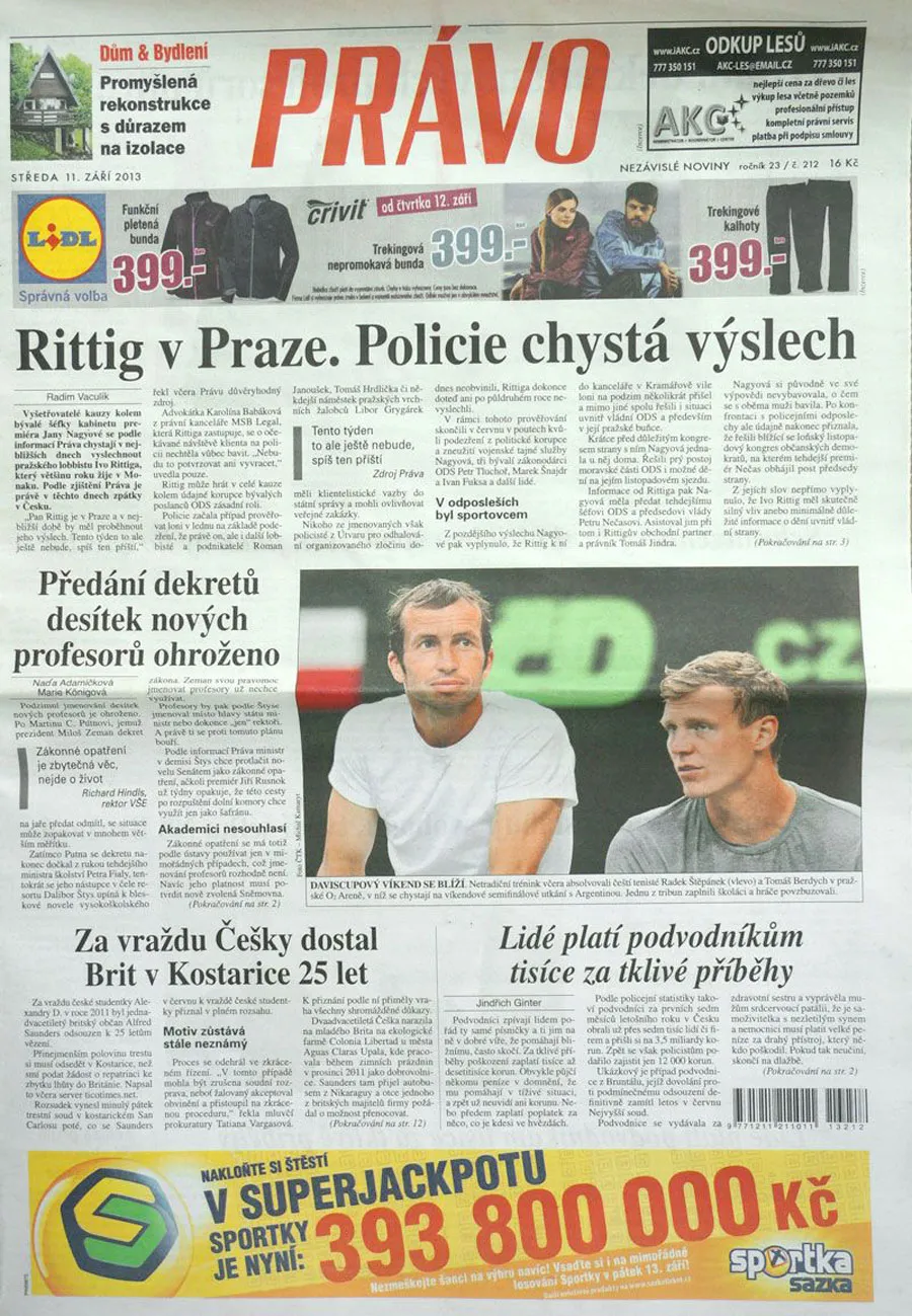 Právo – 11. 9. 2013